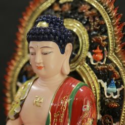 Tượng A Di Đà Ngồi Đế Vuông Có Lá Đề, Bằng Composite Sơn Cổ Cao Cấp, Cao 40cm, 48cm 3 Tuong A Di Da Ngoi De Vuong Co La De Bang Composite Son Co Cao Cap Cao 40cm 48cm 5