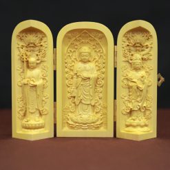 Tuong A Di Da Quan Am Dia Tang Bang Go Hoang Duong Cao 10cm 5