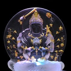 Tuong Bo Tat Chuan De Luu Ly Trang Hoa Tiet Dat Vang 998 Cao 25cm Tong De Led 29cm 13