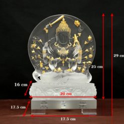 Tuong Bo Tat Chuan De Luu Ly Trang Hoa Tiet Dat Vang 998 Cao 25cm Tong De Led 29cm 8