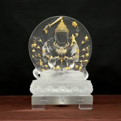 Tuong Bo Tat Chuan De Luu Ly Trang Hoa Tiet Dat Vang 998 Cao 25cm Tong De Led 29cm 9