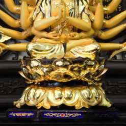 Tượng Bồ Tát Chuẩn Đề Ngồi, Chất Liệu Đồng Đài Loan Mạ Vàng, Cao 59cm 2 Tuong Bo Tat Chuan De Ngoi Chat Lieu Dong Dai Loan Ma Vang Cao 59cm 5