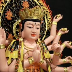 Tuong Bo Tat Chuan De Ngoi De Bat Giac Bang Compsite Son Ma Cao Cap Cao 70cm Tong La De 90cm 2