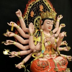 Tuong Bo Tat Chuan De Ngoi De Bat Giac Bang Compsite Son Ma Cao Cap Cao 70cm Tong La De 90cm 3