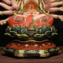 Tuong Bo Tat Chuan De Ngoi De Bat Giac Bang Compsite Son Ma Cao Cap Cao 70cm Tong La De 90cm 6