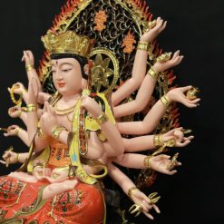 Tuong Bo Tat Chuan De Ngoi De Bat Giac Bang Compsite Son Ma Cao Cap Cao 70cm Tong La De 90cm 7