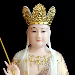 Tuong Bo Tat Dia Tang Ngoi De Sen To Bot Da Ve Gam Cao 48cm 1