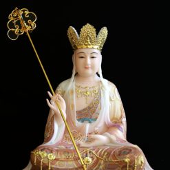 Tuong Bo Tat Dia Tang Ngoi De Sen To Bot Da Ve Gam Cao 48cm 3