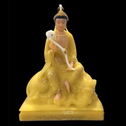 Tượng Bồ Tát Văn Thù, Phổ Hiền Ngồi Trên Linh Vật, Chất Liệu Bột Đá Thạch Anh CAO CẤP, Cao 48cm 1 Tuong Bo Tat Van Thu Pho Hien Ngoi Tren Linh Vat Chat Lieu Bot Da Thach Anh CAO CAP Cao 48cm 1