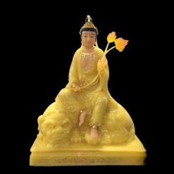 Tượng Bồ Tát Văn Thù, Phổ Hiền Ngồi Trên Linh Vật, Chất Liệu Bột Đá Thạch Anh CAO CẤP, Cao 48cm 12 Tuong Bo Tat Van Thu Pho Hien Ngoi Tren Linh Vat Chat Lieu Bot Da Thach Anh CAO CAP Cao 48cm 13