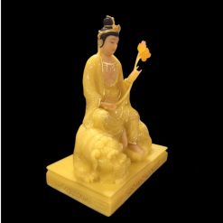 Tượng Bồ Tát Văn Thù, Phổ Hiền Ngồi Trên Linh Vật, Chất Liệu Bột Đá Thạch Anh CAO CẤP, Cao 48cm 11 Tuong Bo Tat Van Thu Pho Hien Ngoi Tren Linh Vat Chat Lieu Bot Da Thach Anh CAO CAP Cao 48cm 14