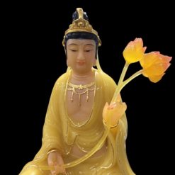 Tượng Bồ Tát Văn Thù, Phổ Hiền Ngồi Trên Linh Vật, Chất Liệu Bột Đá Thạch Anh CAO CẤP, Cao 48cm 7 Tuong Bo Tat Van Thu Pho Hien Ngoi Tren Linh Vat Chat Lieu Bot Da Thach Anh CAO CAP Cao 48cm 18