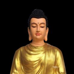 Tượng Phật Thích Ca Ngồi Đài Sen Hồng Cao Cấp Chất liệu Composite, Cao 130cm 1 Tuong Bon Su Thich Ca Ngoi Dai Sen Son Hong Cao Cap Bang Composite Cao 130cm 4