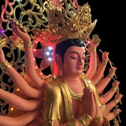 Tuong Chuan De Ngoi Dai Sen De Luc Giac Chat Lieu Composite Cao 90cm 10