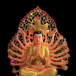 Tuong Chuan De Ngoi Dai Sen De Luc Giac Chat Lieu Composite Cao 90cm 3