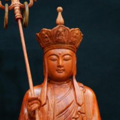 Tuong Dia Tang Bo Tat Ngoi Bang Go Huong Viet Nam Cao 40cm 2