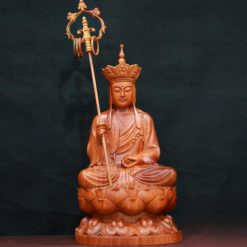 Tuong Dia Tang Bo Tat Ngoi Bang Go Huong Viet Nam Cao 50cm 6