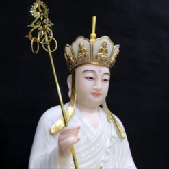 Tuong Dia Tang Bo Tat Ngoi Dai Sen Bang Bot Da Trang Cao 48cm 2