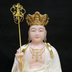 Tuong Dia Tang Bo Tat Ngoi Dai Sen Son Phu Quy Bang Bot Da Cao 40cm 1