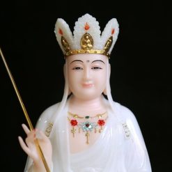 Tuong Dia Tang Ngoi Bot Dai Sen bang Bot Da Trang Cao 30cm 2