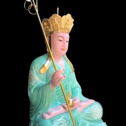 Tuong Dia Tang Vuong Bo Tat Ngoi Bot Da Xanh Ngoc Hoa Cao 66cm 2