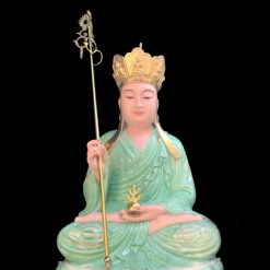 Tuong Dia Tang Vuong Bo Tat Ngoi Bot Da Xanh Ngoc Hoa Cao 66cm 5