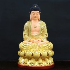 Tượng Đức Bổn Sư Thích Ca Mâu Ni Mạ Cát Vàng Ngồi, Bằng Composite, Cao 30cm, 40cm, 48cm 2 Tuong Duc Bon Su Thich Ca Mau Ni Ma Cat Vang Ngoi Bang Composite Cao 30cm 40cm 48cm 6