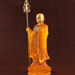 Tượng Đức Địa Tạng Vương Bằng Nhựa Giả Lưu Ly, Cao 20cm, 23cm 4 Tuong Duc Dia Tang Vuong Bang Nhua Gia Luu Ly Cao 20cm 23cm 4