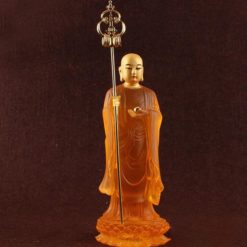 Tượng Đức Địa Tạng Vương Bằng Nhựa Giả Lưu Ly, Cao 20cm, 23cm 5 Tuong Duc Dia Tang Vuong Bang Nhua Gia Luu Ly Cao 20cm 23cm 5