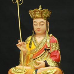 Tượng Đức Địa Tạng Vương Bồ Tát, Chất Liệu Composit Viền Vàng, Cao 30cm 7 Tuong Duc Dia Tang Vuong Bo Tat Chat Lieu Composit Vien Vang Cao 30cm 2