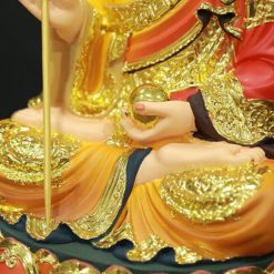 Tượng Đức Địa Tạng Vương Bồ Tát, Chất Liệu Composit Viền Vàng, Cao 30cm 6 Tuong Duc Dia Tang Vuong Bo Tat Chat Lieu Composit Vien Vang Cao 30cm 3