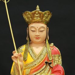 Tượng Đức Địa Tạng Vương Bồ Tát, Chất Liệu Composit Viền Vàng, Cao 30cm 4 Tuong Duc Dia Tang Vuong Bo Tat Chat Lieu Composit Vien Vang Cao 30cm 5
