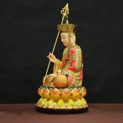 Tượng Đức Địa Tạng Vương Bồ Tát, Chất Liệu Composit Viền Vàng, Cao 30cm 3 Tuong Duc Dia Tang Vuong Bo Tat Chat Lieu Composit Vien Vang Cao 30cm 6