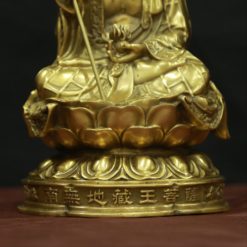 Tượng Đức Địa Tạng Vương Chất Liệu Đồng Vàng, Cao 20cm – 25cm 5 Tuong Duc Dia Tang Vuong Chat Lieu Dong Vang Cao 20cm – 25cm 3