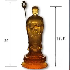 Tượng Đức Địa Tạng Vương Chất Liệu Lưu Ly, Cao 18.5cm 7 Tuong Duc Dia Tang Vuong Chat Lieu Luu Ly Cao 18.5cm 2