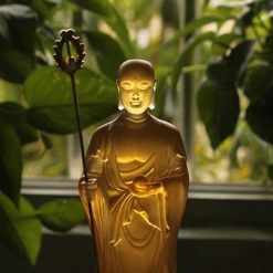 Tượng Đức Địa Tạng Vương Chất Liệu Lưu Ly, Cao 18.5cm 5 Tuong Duc Dia Tang Vuong Chat Lieu Luu Ly Cao 18.5cm 4