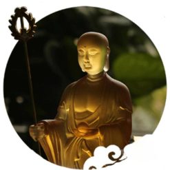 Tượng Đức Địa Tạng Vương Chất Liệu Lưu Ly, Cao 18.5cm 3 Tuong Duc Dia Tang Vuong Chat Lieu Luu Ly Cao 18.5cm 6