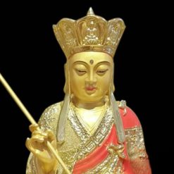 Tượng Đức Địa Tạng Vương, Composit Áo Đỏ Mạ Cát, Cao 30cm 4 Tuong Duc Dia Tang Vuong Composit Ao Do Ma Cat Cao 30cm 1