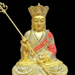 Tượng Đức Địa Tạng Vương, Composit Áo Đỏ Mạ Cát, Cao 30cm 2 Tuong Duc Dia Tang Vuong Composit Ao Do Ma Cat Cao 30cm 3