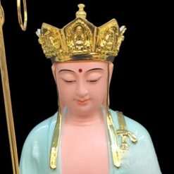 Tượng Đức Địa Tạng Vương Đứng Bột Đá Xanh Ngọc, Cao 48cm 5 Tuong Duc Dia Tang Vuong Dung Bot Da Xanh Ngoc Cao 48cm 2