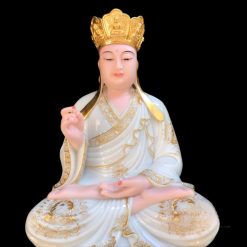 Tuong Duc Dia Tang Vuong Ngoi Bot Da Trang Vien Vang Noi Cao 48cm 3