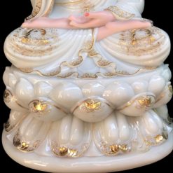 Tuong Duc Dia Tang Vuong Ngoi Bot Da Trang Vien Vang Noi Cao 48cm 6