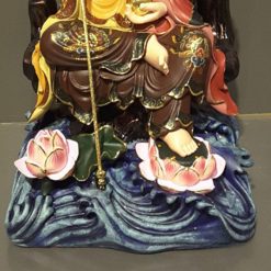 Tượng Đức Địa Tạng Vương Ngồi Non Nước, Composit Sơn Cao Cấp Cổ, Cao 41cm 5 Tuong Duc Dia Tang Vuong Ngoi Non Nuoc Composit Son Cao Cap Co Cao 41cm 2