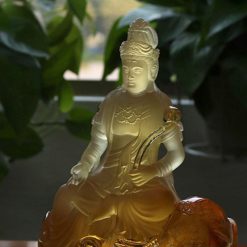 Tượng Đức Phổ Hiền Bằng Lưu Ly, Cao 18cm 7 Tuong Duc Pho Hien Bang Luu Ly Cao 18cm 2