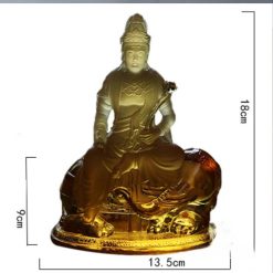 Tượng Đức Phổ Hiền Bằng Lưu Ly, Cao 18cm 6 Tuong Duc Pho Hien Bang Luu Ly Cao 18cm 3