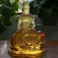 Tượng Đức Phổ Hiền Bằng Lưu Ly, Cao 18cm 5 Tuong Duc Pho Hien Bang Luu Ly Cao 18cm 4