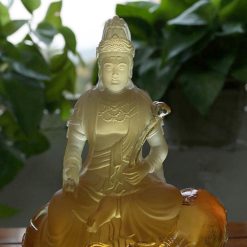 Tượng Đức Phổ Hiền Bằng Lưu Ly, Cao 18cm 4 Tuong Duc Pho Hien Bang Luu Ly Cao 18cm 5