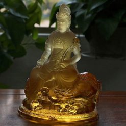 Tượng Đức Phổ Hiền Bằng Lưu Ly, Cao 18cm 3 Tuong Duc Pho Hien Bang Luu Ly Cao 18cm 6