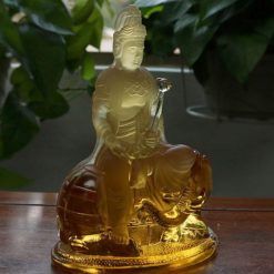 Tượng Đức Phổ Hiền Bằng Lưu Ly, Cao 18cm 2 Tuong Duc Pho Hien Bang Luu Ly Cao 18cm 7