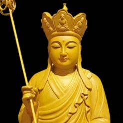 Tượng Gỗ Đ ị a T ạ n g Vương Ngồi, Sơn Màu Gỗ, Cao 30cm 5 Tuong Go D i a T a n g Vuong Ngoi Son Mau Go Cao 30cm 2